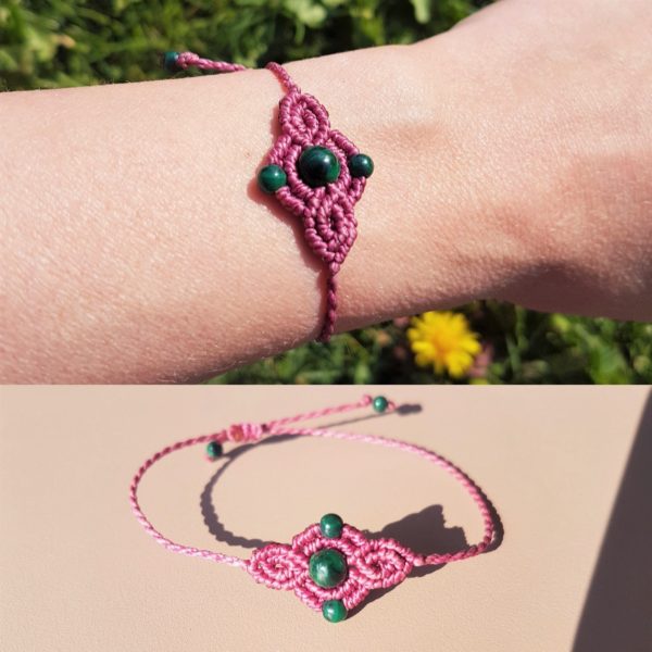 Bracelet perle - Malachite