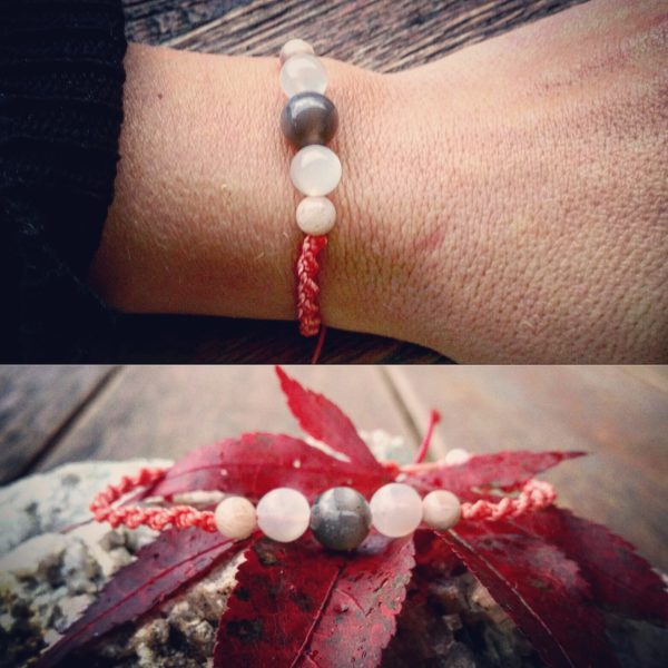 Bracelet torsadé - Pierres de Lune