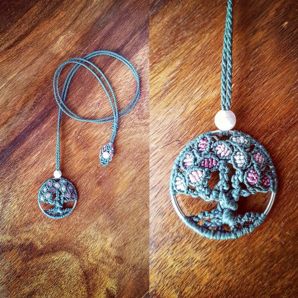 Collier arbre de vie - Kunzite