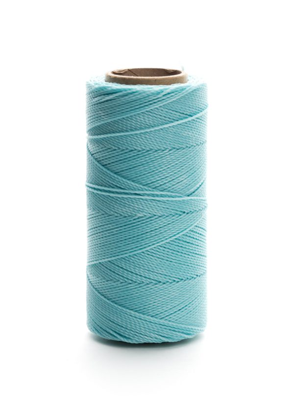 Fil polyester ciré - bleu clair (605)