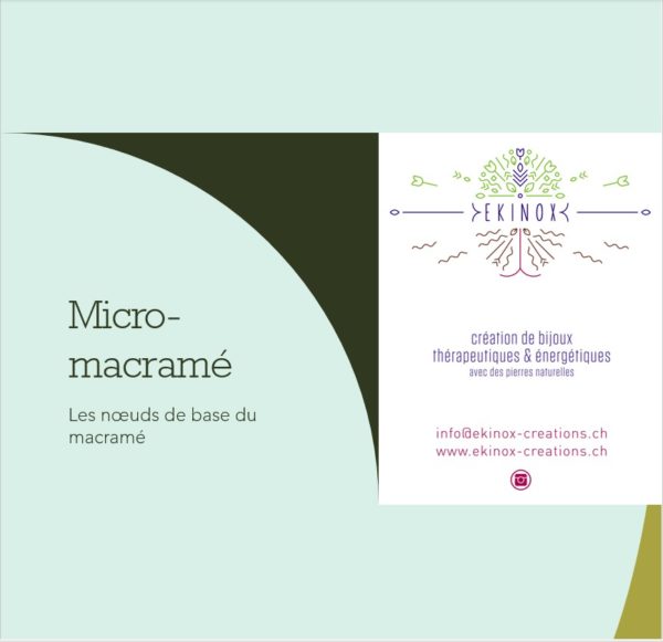 Les nœuds de base du macramé